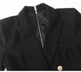 Lautaro Spring Autumn Extra Long Black Floor - Lena & Miles Exquisite Boutique LLC.