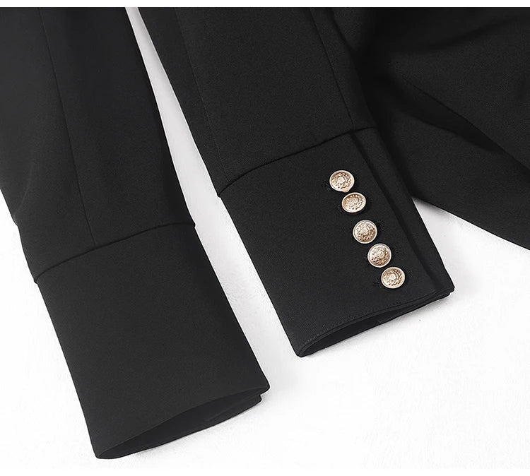 Lautaro Spring Autumn Extra Long Black Floor - Lena & Miles Exquisite Boutique LLC.