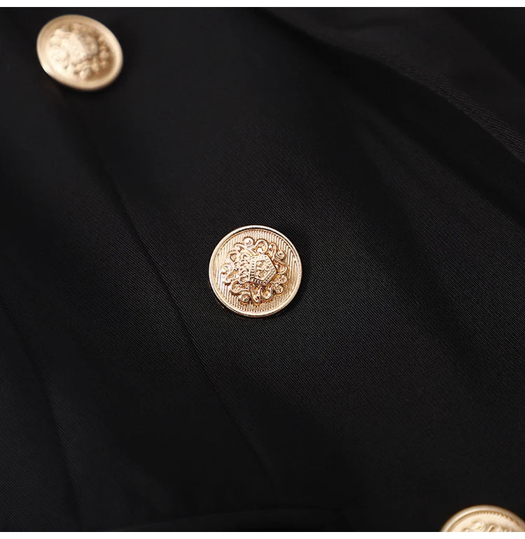 Lautaro Spring Autumn Extra Long Black Floor - Lena & Miles Exquisite Boutique LLC.