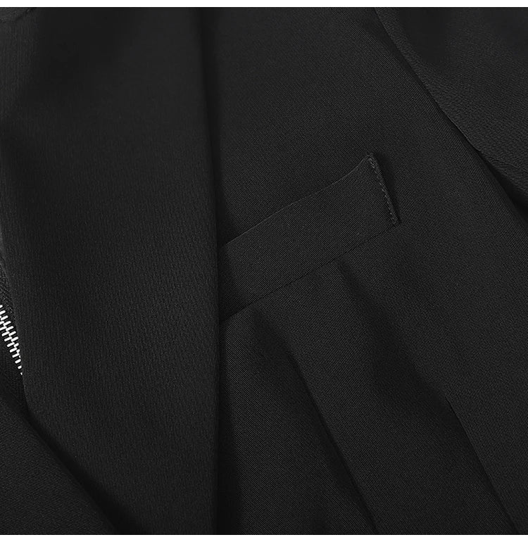 Lautaro Spring Autumn Extra Long Black Floor - Lena & Miles Exquisite Boutique LLC.