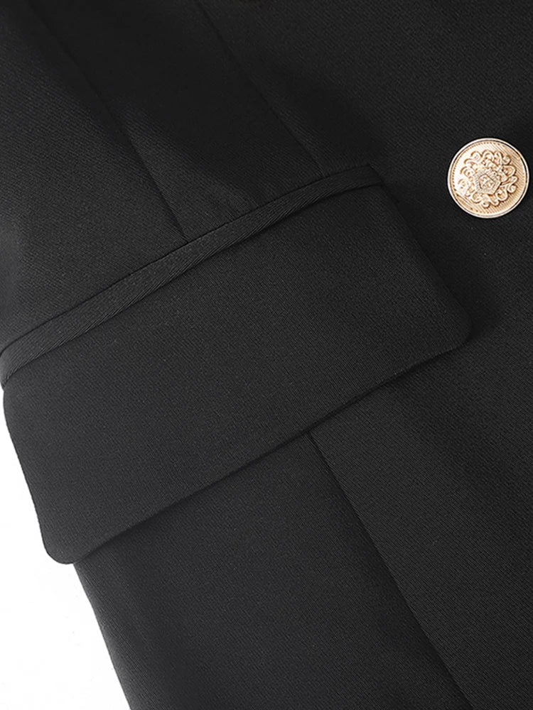 Lautaro Spring Autumn Extra Long Black Floor - Lena & Miles Exquisite Boutique LLC.