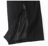 Lautaro Spring Autumn Extra Long Black Floor - Lena & Miles Exquisite Boutique LLC.