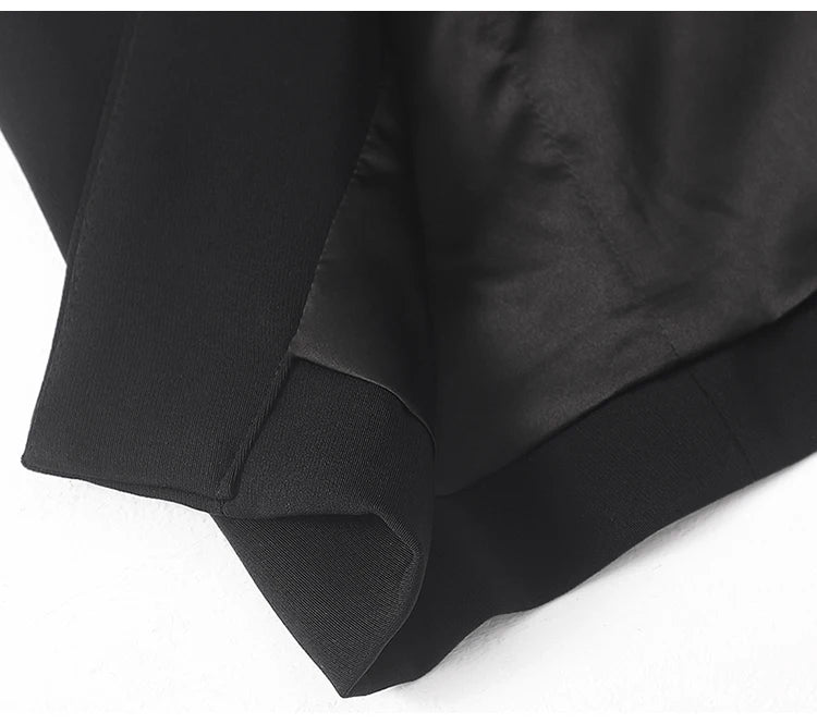 Lautaro Spring Autumn Extra Long Black Floor - Lena & Miles Exquisite Boutique LLC.