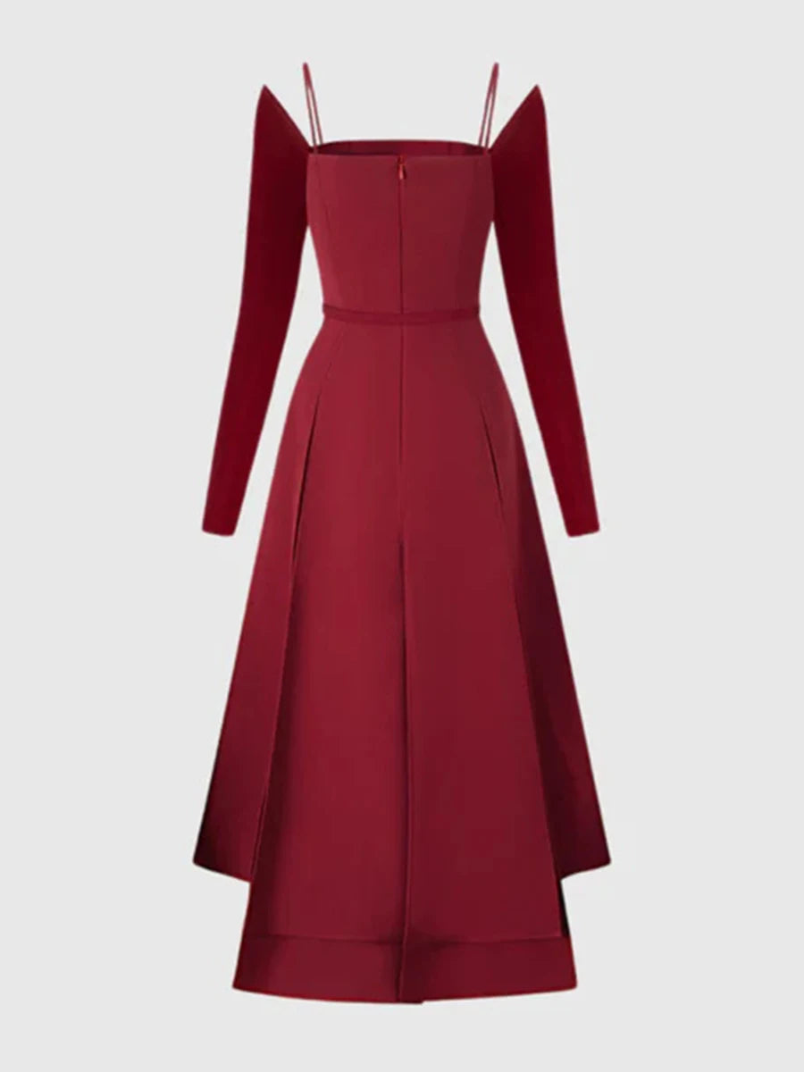 TWOTWINSTYLE Solid Slimming Split Long - Lena & Miles Exquisite Boutique LLC.