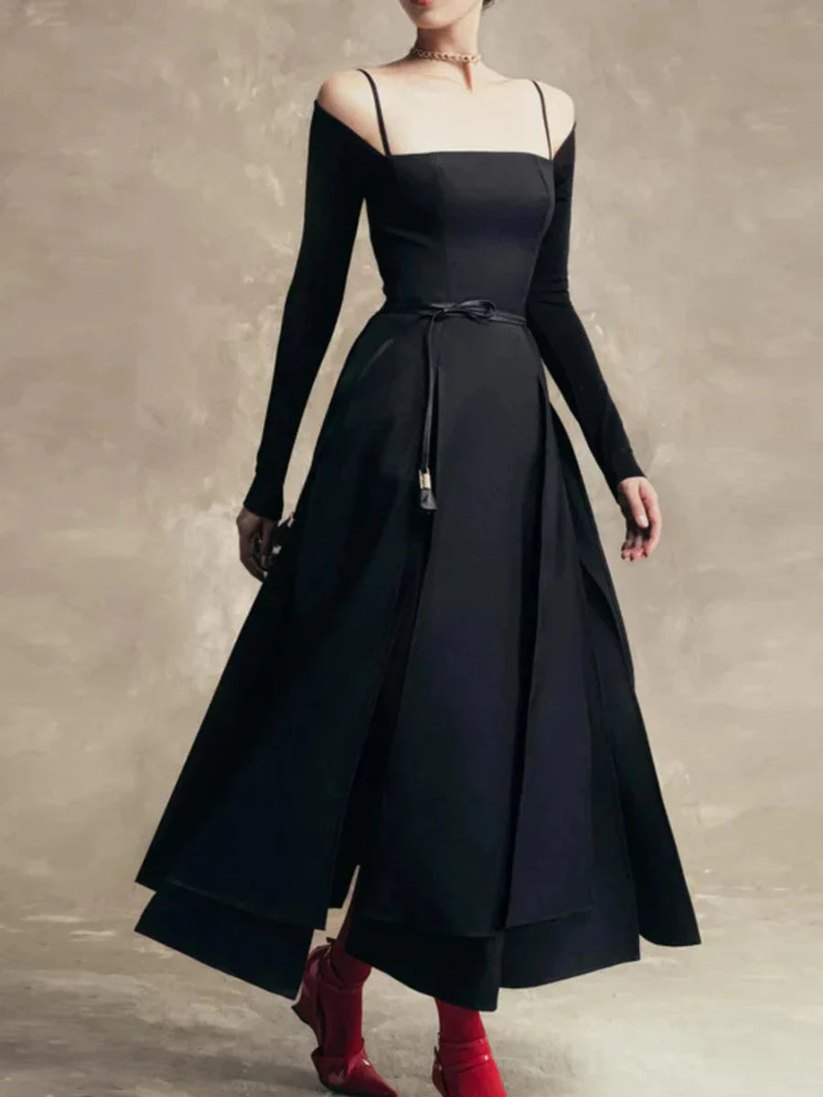 TWOTWINSTYLE Solid Slimming Split Long - Lena & Miles Exquisite Boutique LLC.