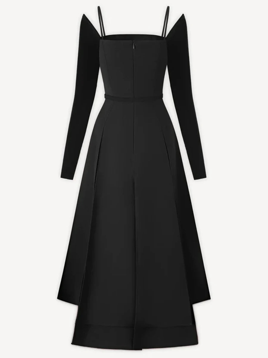 TWOTWINSTYLE Solid Slimming Split Long - Lena & Miles Exquisite Boutique LLC.