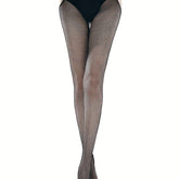 Seductive Sheer Fishnet Tights - Hollow Out Open Crotch Design - Seamless Stretchy Mesh Pantyhose for Women - Alluring Lingerie Stockings, One-Size-Fits-Most - Lena & Miles Exquisite Boutique LLC.