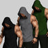 3Pcs Tanktop Set, Solid Men&