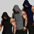3Pcs Tanktop Set, Solid Men&