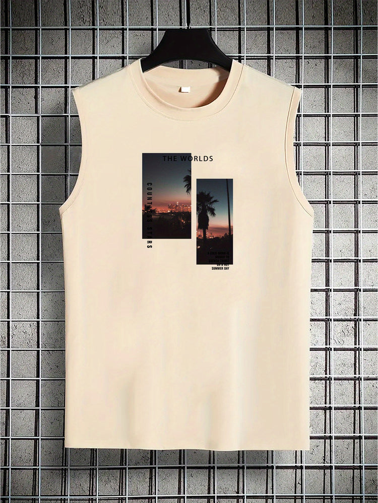 Coconut Tree Print Men&