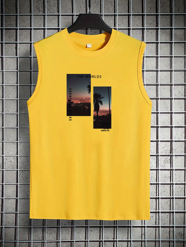 Coconut Tree Print Men&