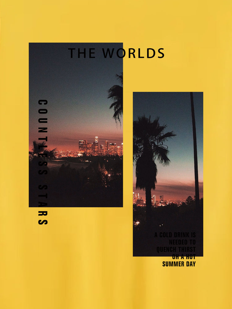 Coconut Tree Print Men&