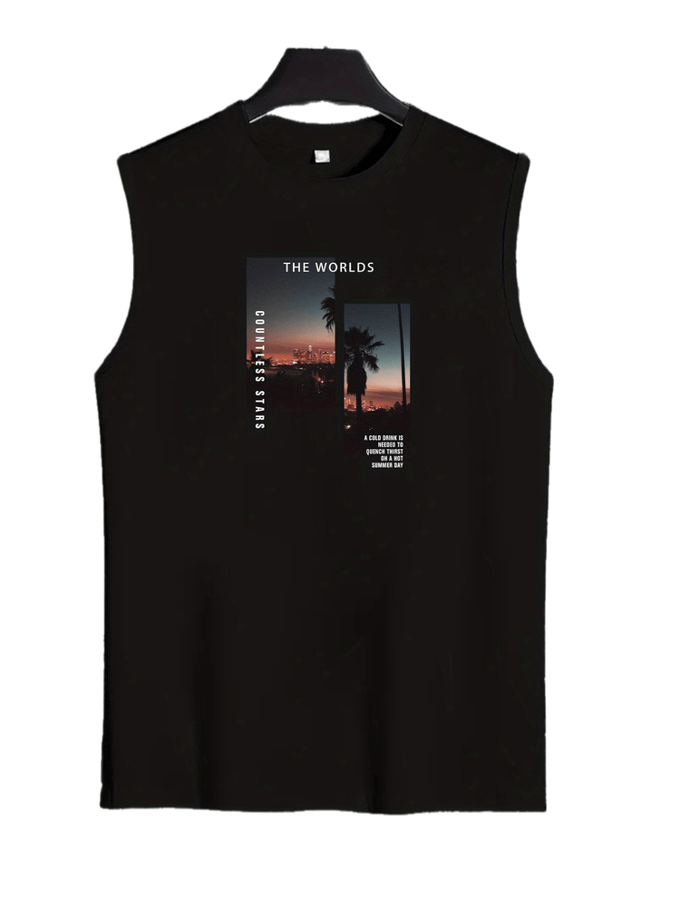 Coconut Tree Print Men&