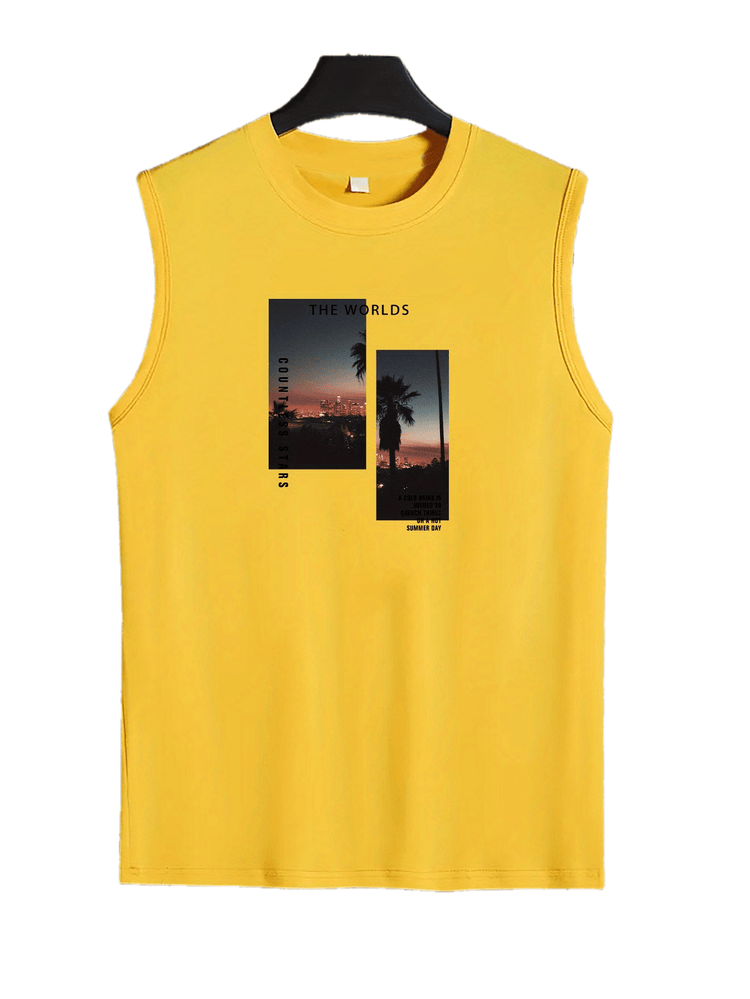 Coconut Tree Print Men&