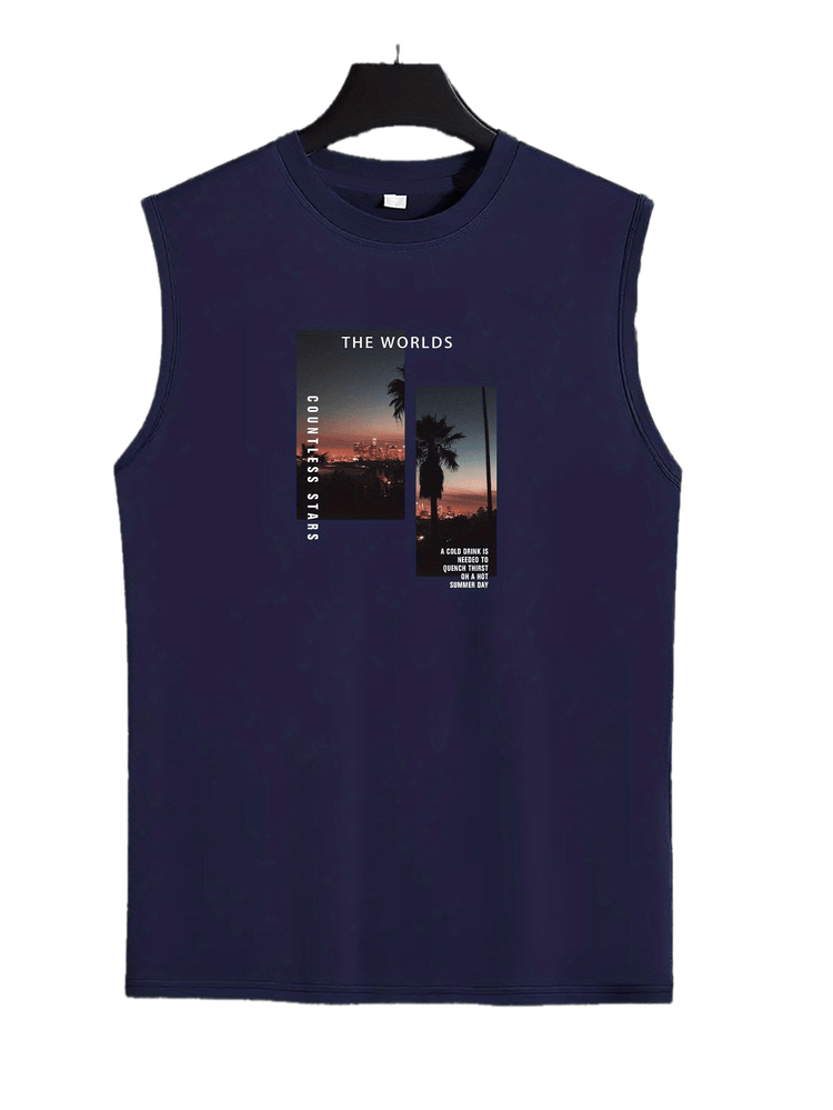 Coconut Tree Print Men&