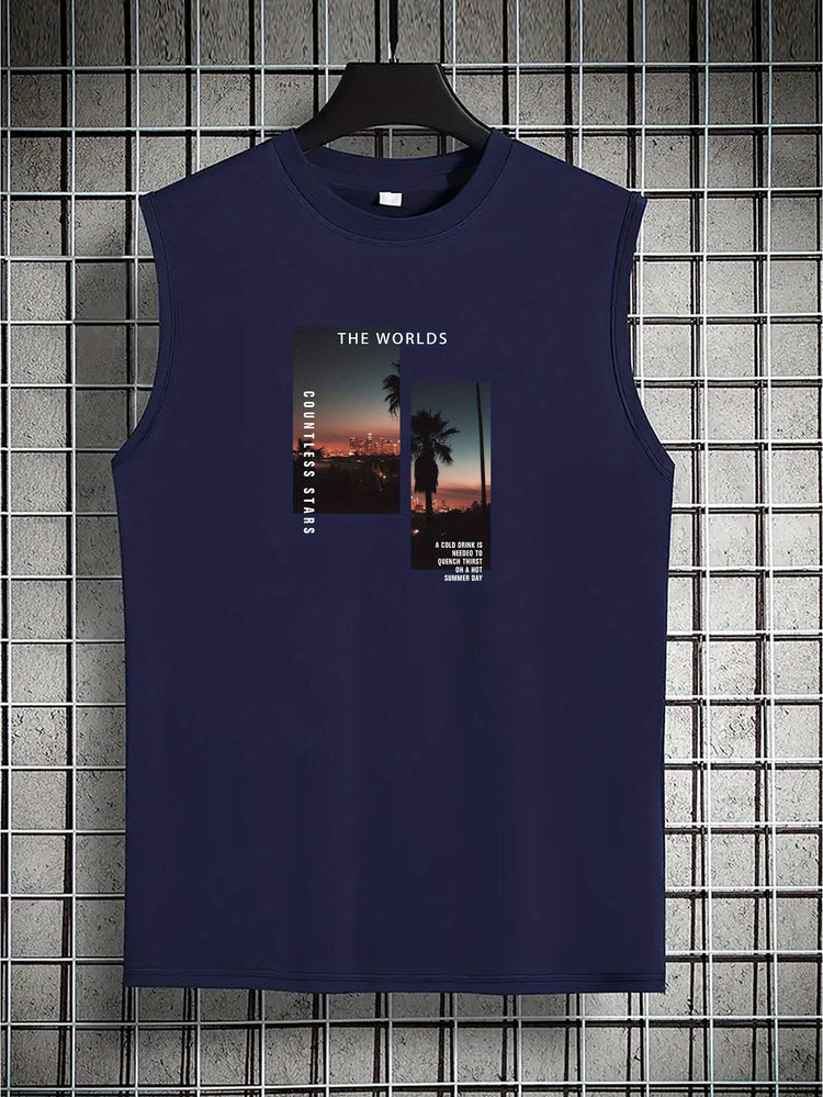 Coconut Tree Print Men&