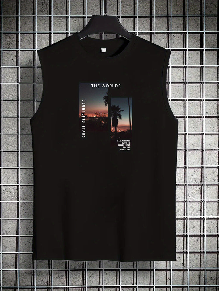 Coconut Tree Print Men&