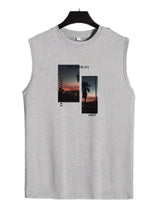 Coconut Tree Print Men&
