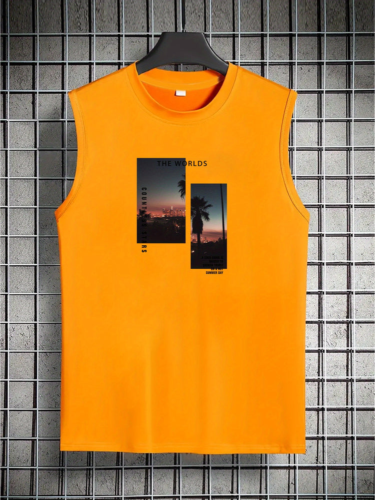 Coconut Tree Print Men&