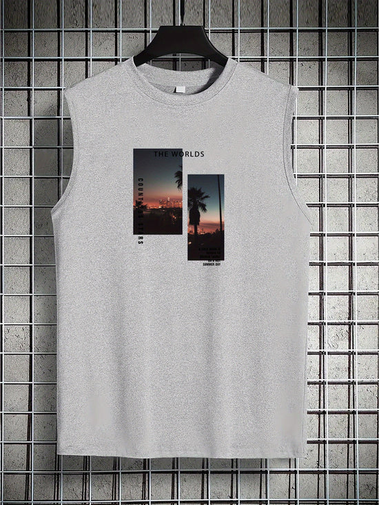 Coconut Tree Print Men&