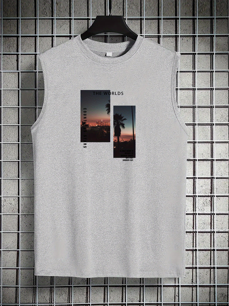 Coconut Tree Print Men&