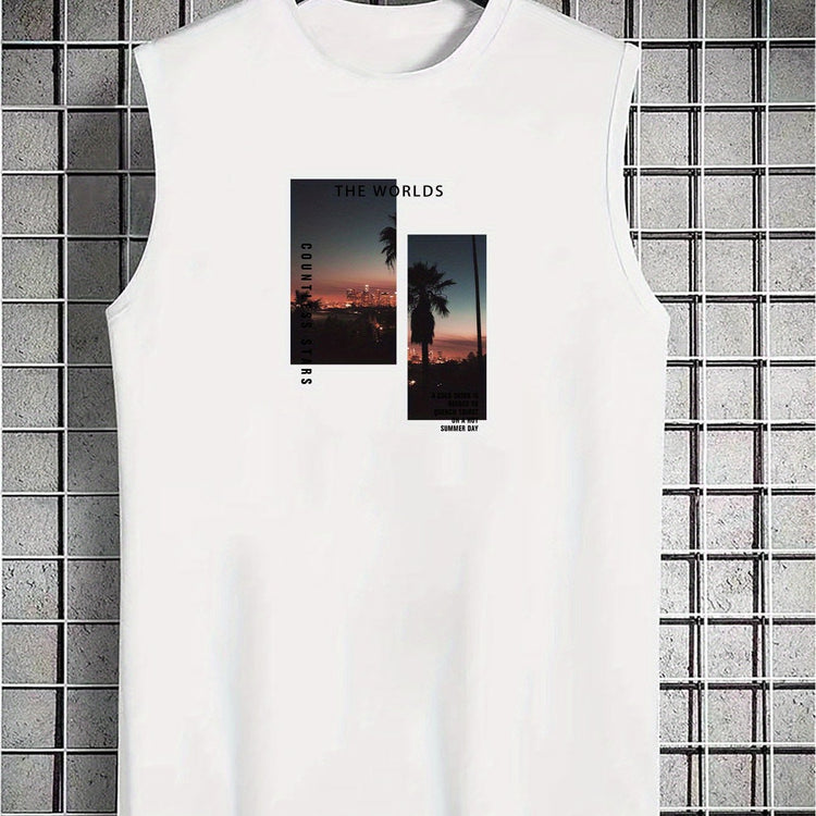 Coconut Tree Print Men&