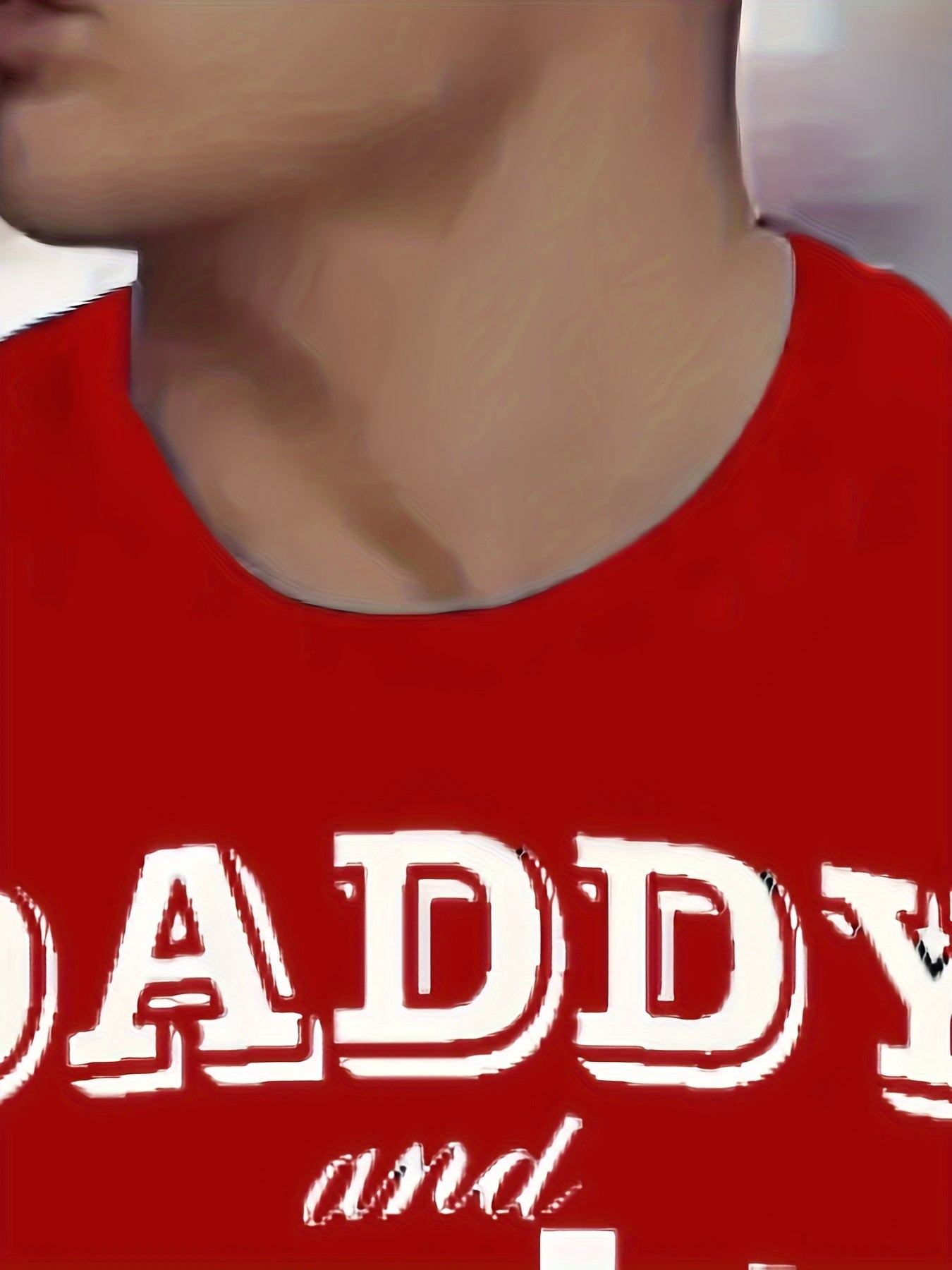 ''DADDY AND DAUGHTER ALWAYS HEART TO HEART'' Pattern Print Men's Short Sleeve Comfy T-shirt, Graphic Tee Men's Summer Clothes, Men's Clothing, Father's Day Gift - Lena & Miles Exquisite Boutique LLC.