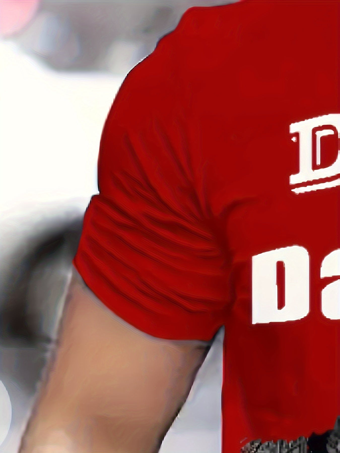 ''DADDY AND DAUGHTER ALWAYS HEART TO HEART'' Pattern Print Men's Short Sleeve Comfy T-shirt, Graphic Tee Men's Summer Clothes, Men's Clothing, Father's Day Gift - Lena & Miles Exquisite Boutique LLC.