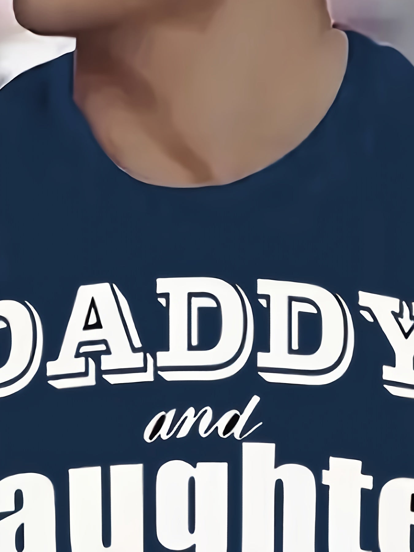 ''DADDY AND DAUGHTER ALWAYS HEART TO HEART'' Pattern Print Men's Short Sleeve Comfy T-shirt, Graphic Tee Men's Summer Clothes, Men's Clothing, Father's Day Gift - Lena & Miles Exquisite Boutique LLC.