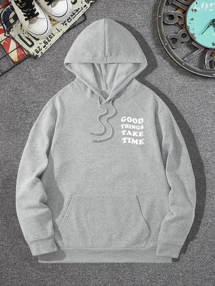 Good Things Take Time Flower Print Men&