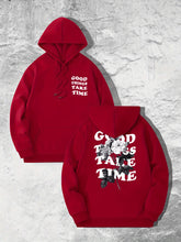 Good Things Take Time Flower Print Men&