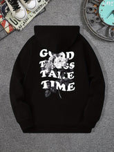 Good Things Take Time Flower Print Men&