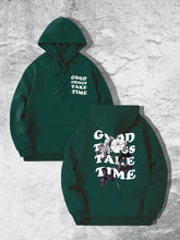 Good Things Take Time Flower Print Men&