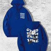 Good Things Take Time Flower Print Men&