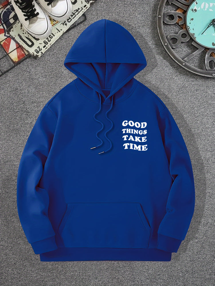 Good Things Take Time Flower Print Men&