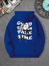 Good Things Take Time Flower Print Men&