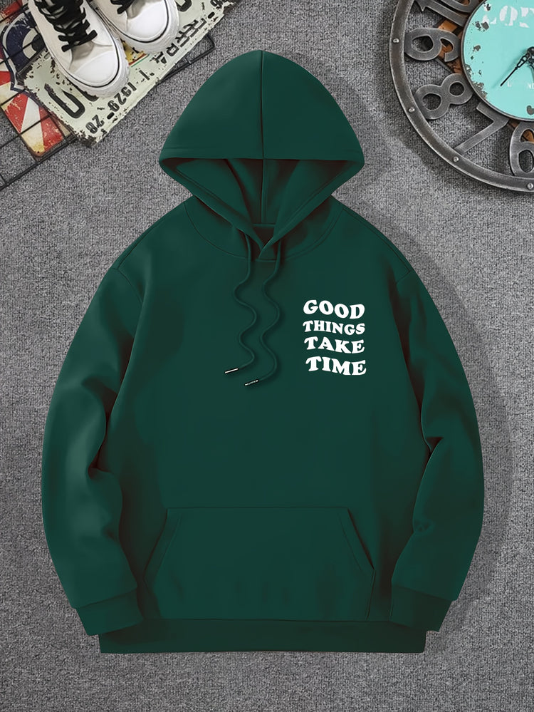 Good Things Take Time Flower Print Men&