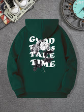 Good Things Take Time Flower Print Men&