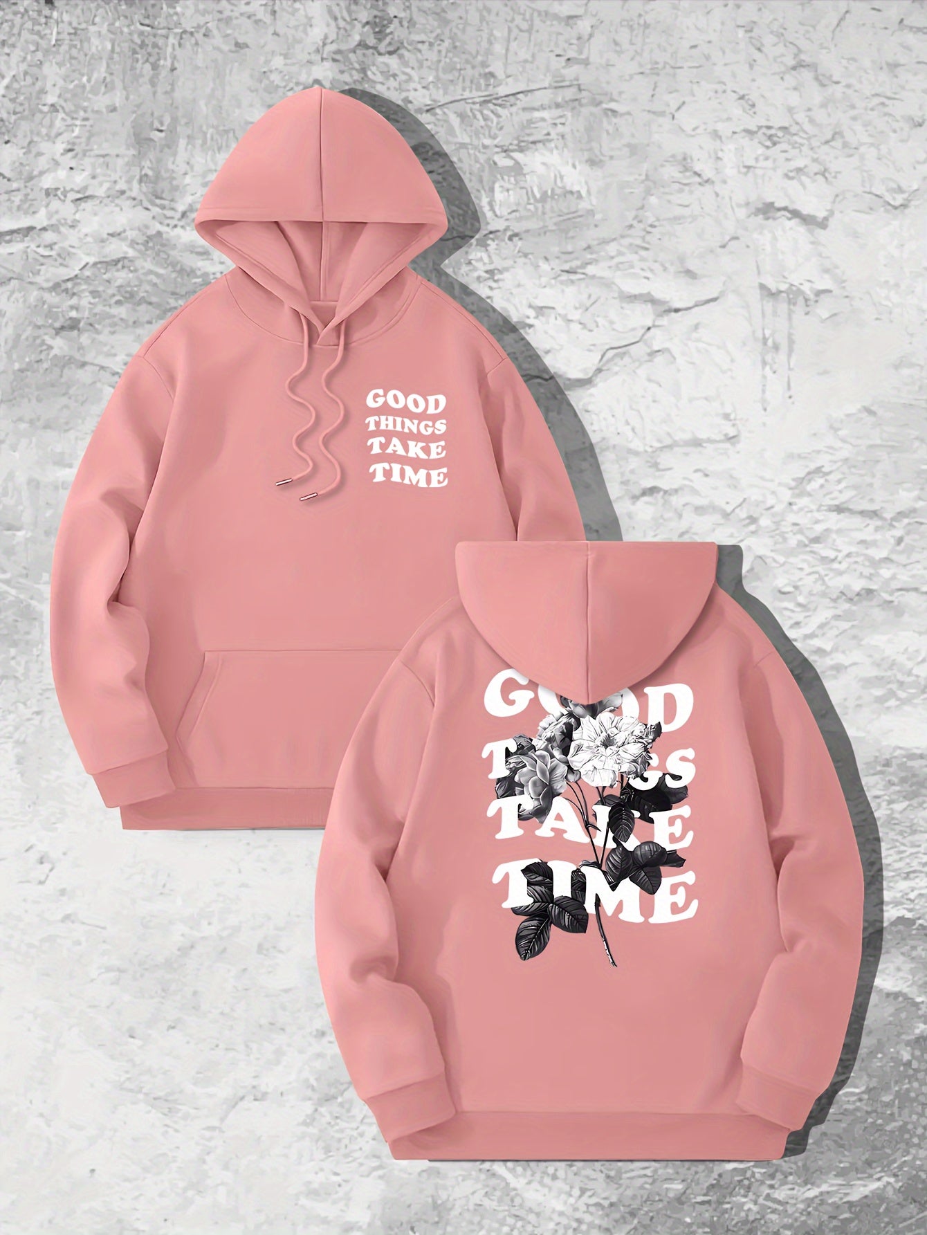 Good Things Take Time Flower Print Men&