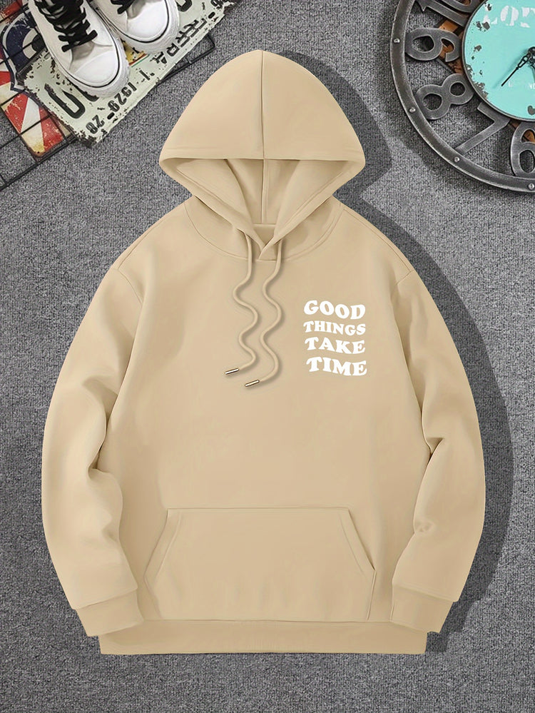 Good Things Take Time Flower Print Men&