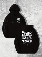 Good Things Take Time Flower Print Men&