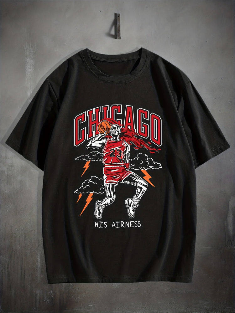 Stylish Basketball Player Pattern Print Men&