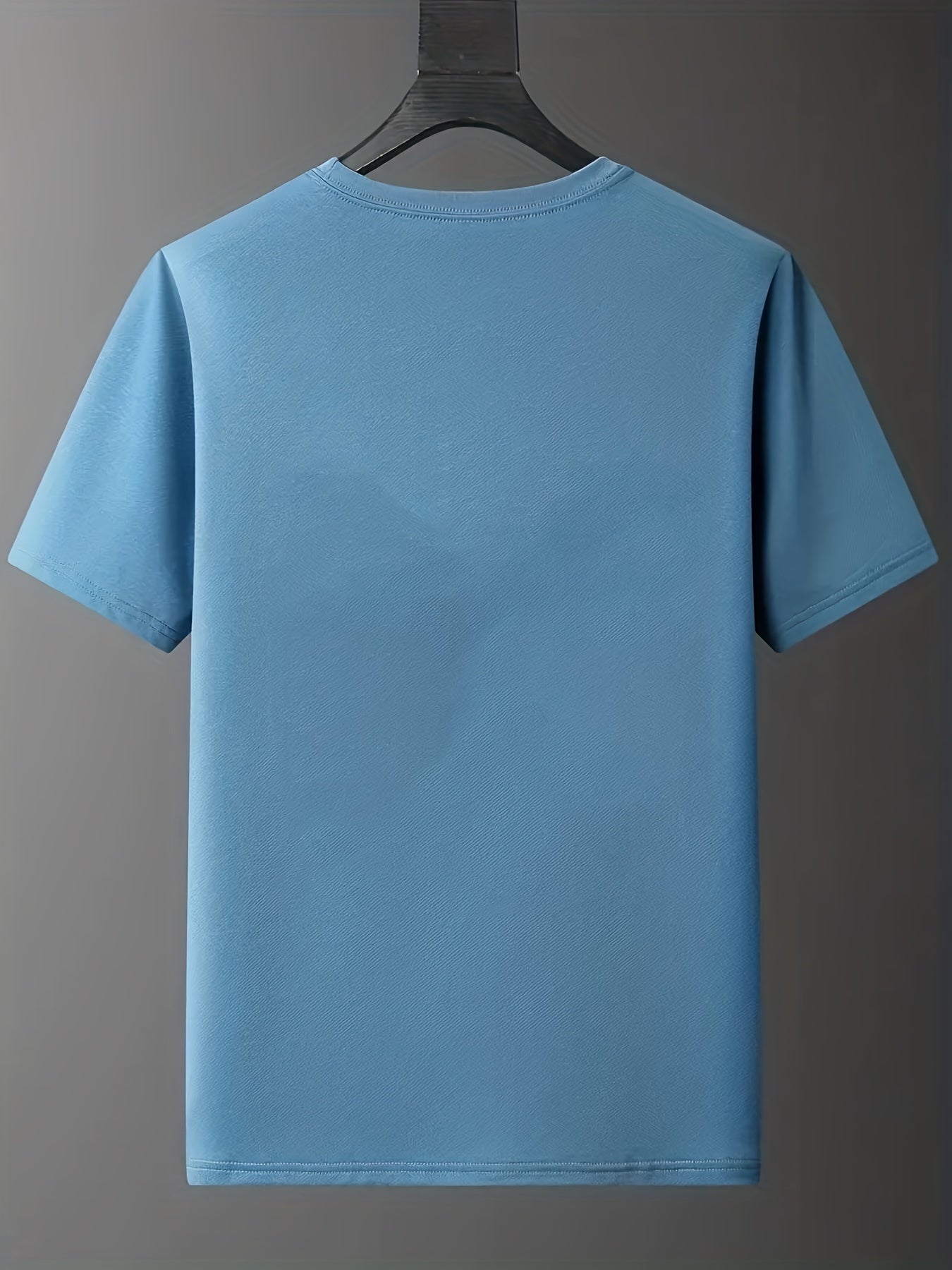 "Tattooed Gentlemen", Men's Letter Print T-shirt, Casual Comfy Slightly Stretch Crew Neck Tee, Men's Clothing For Summer Outdoor - Lena & Miles Exquisite Boutique LLC.