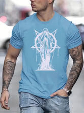 Trendy Nun Pattern Print Men&