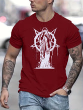 Trendy Nun Pattern Print Men&