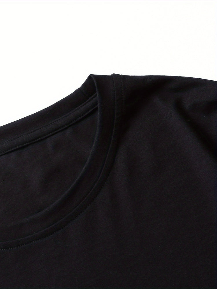 Trendy Skeleton & Letter Pattern Print Men&