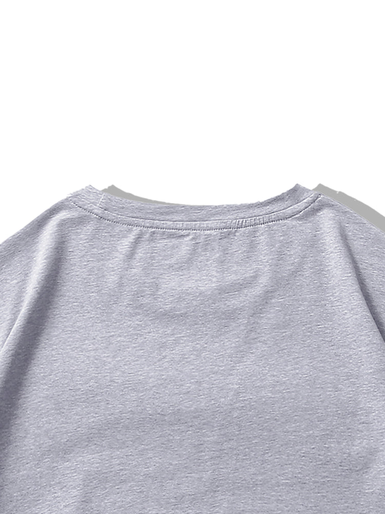 Trendy Skeleton & Letter Pattern Print Men&