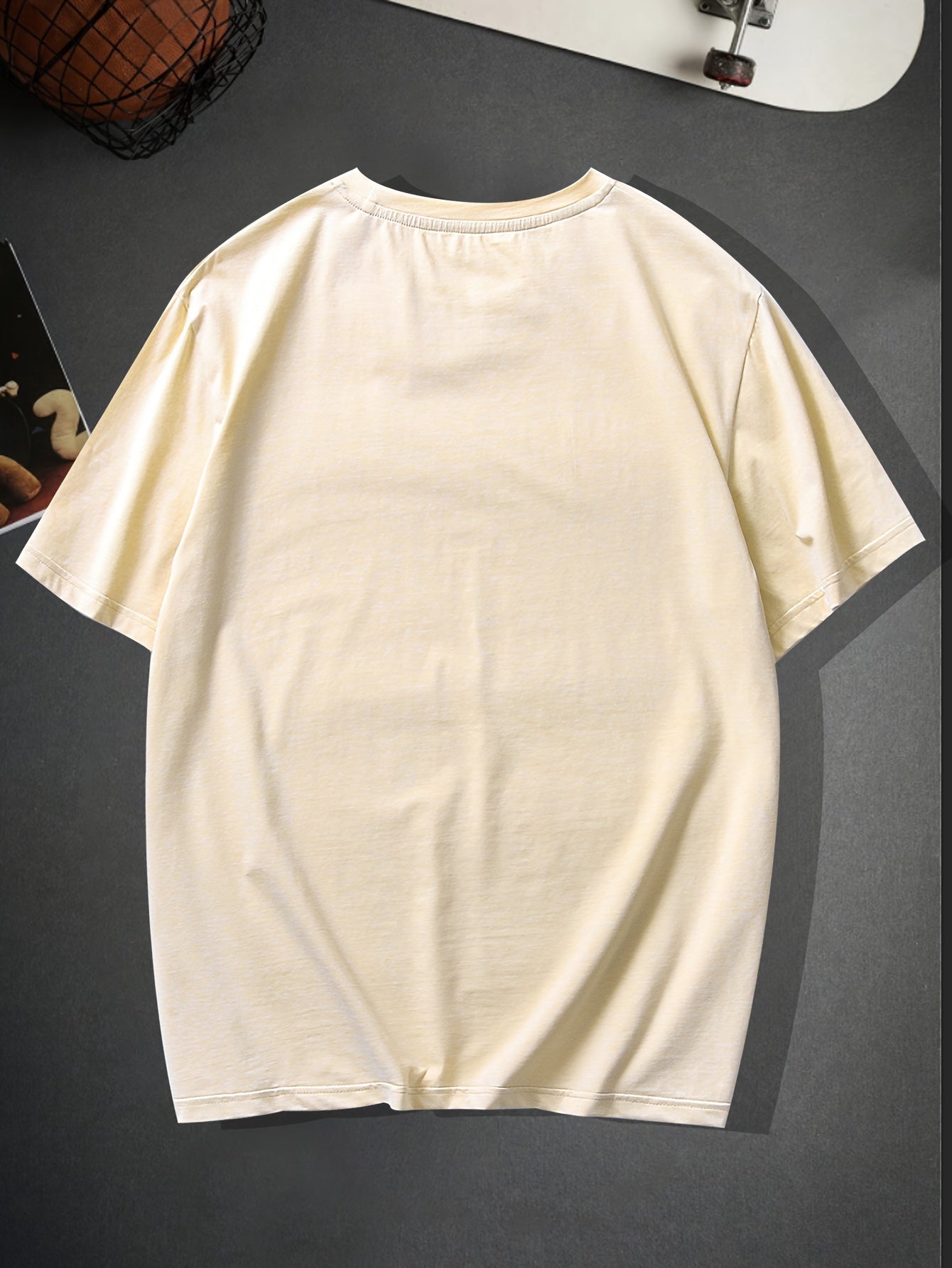 Trendy Skeleton & Letter Pattern Print Men&