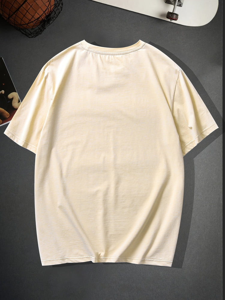 Trendy Skeleton & Letter Pattern Print Men&