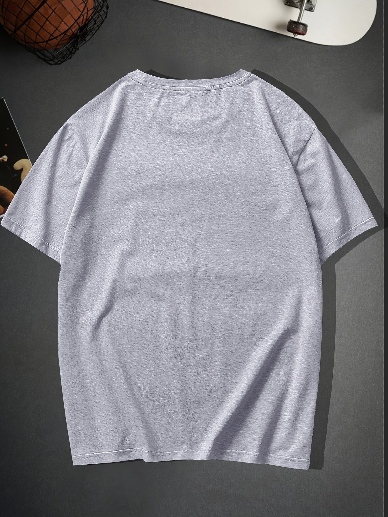 Trendy Skeleton & Letter Pattern Print Men&